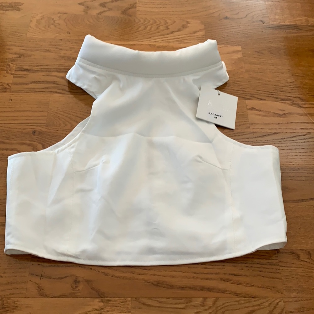 White crop top, sabo skirt brand